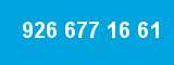 926 677 16 61 926 677 16 61